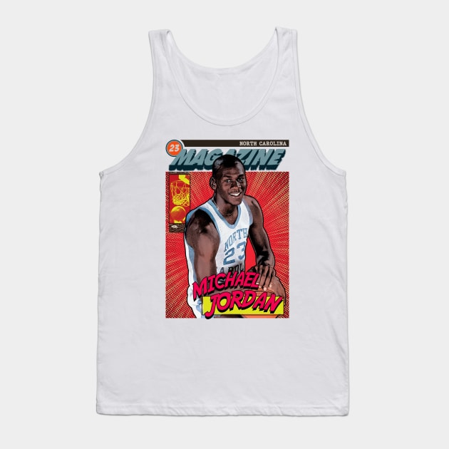 Michael Jordan - North Carolina Tank Top by Puaststrol